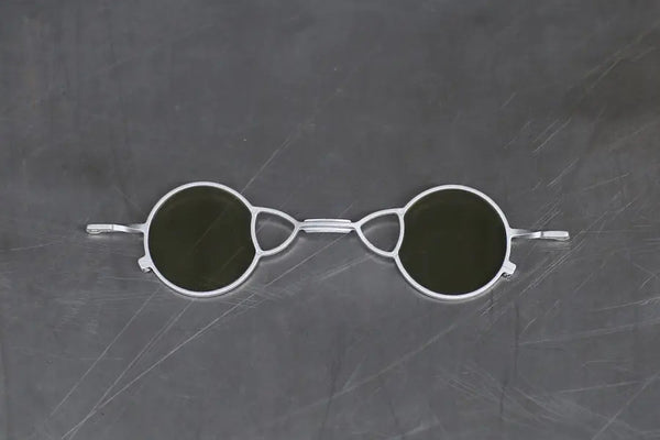 Rigards RG0105TI series collection Titanium free-detachable double-layer glasses RG-RG0105TI-CLIP-FGYQL Retro silver frame light green lens